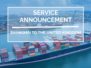 Ocean freight service Shanghai to United Kingdom