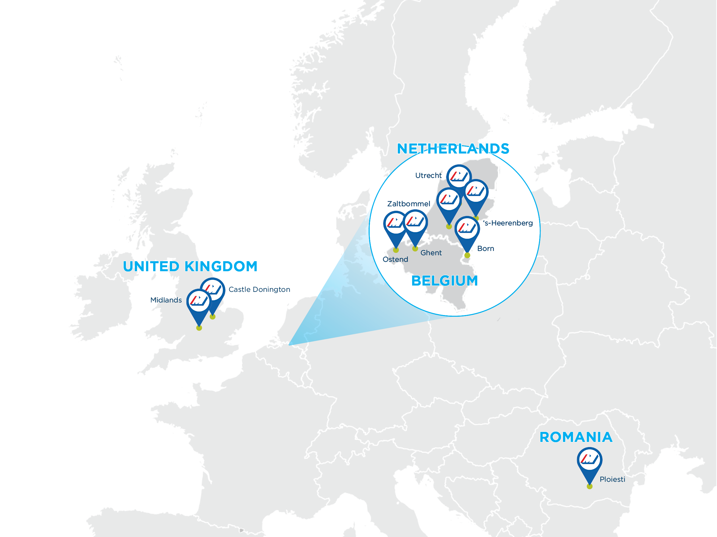 Onze Europese warehouses in actie