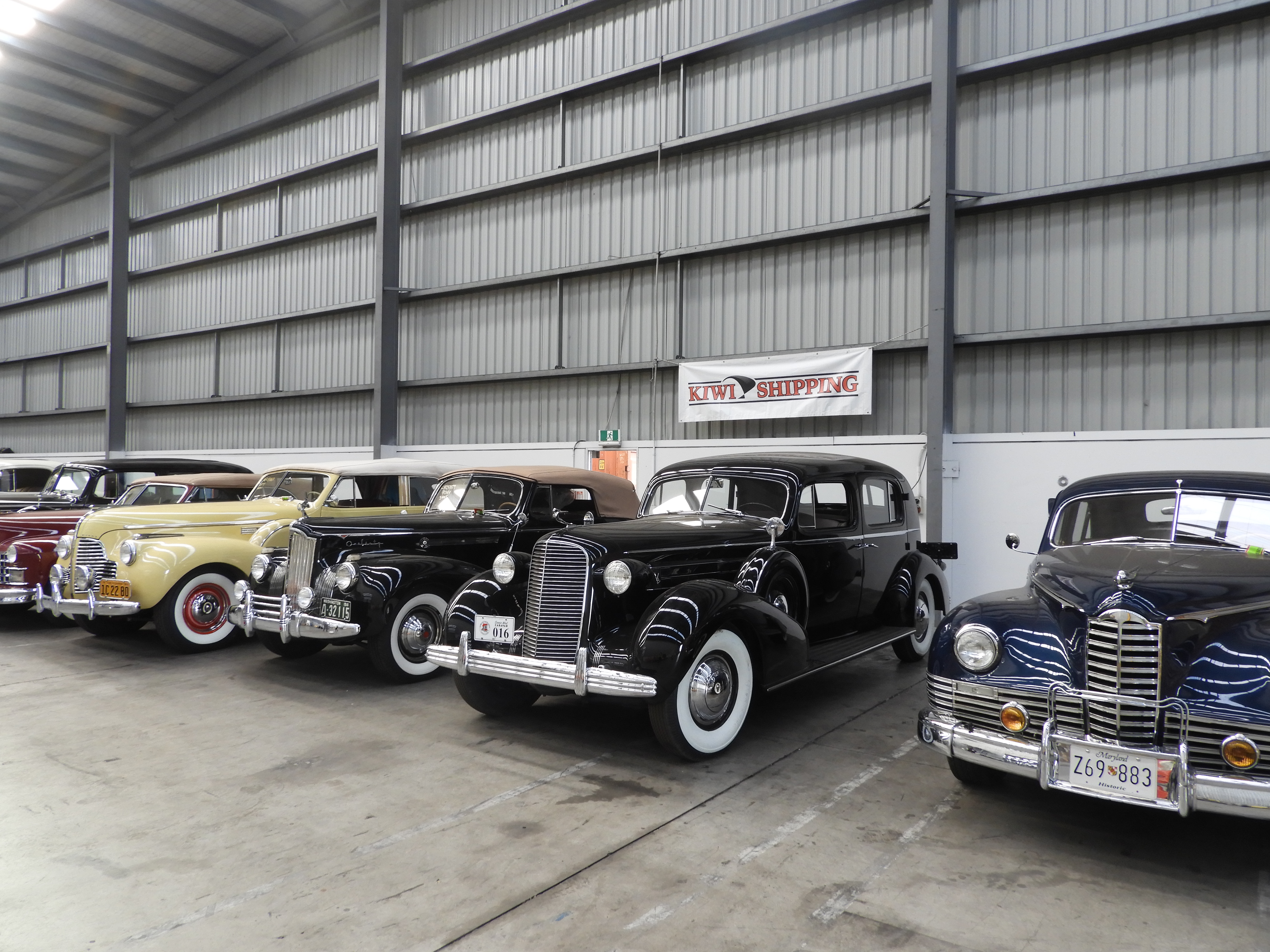 American classic cars travelling New Zealand roads as temporary imports