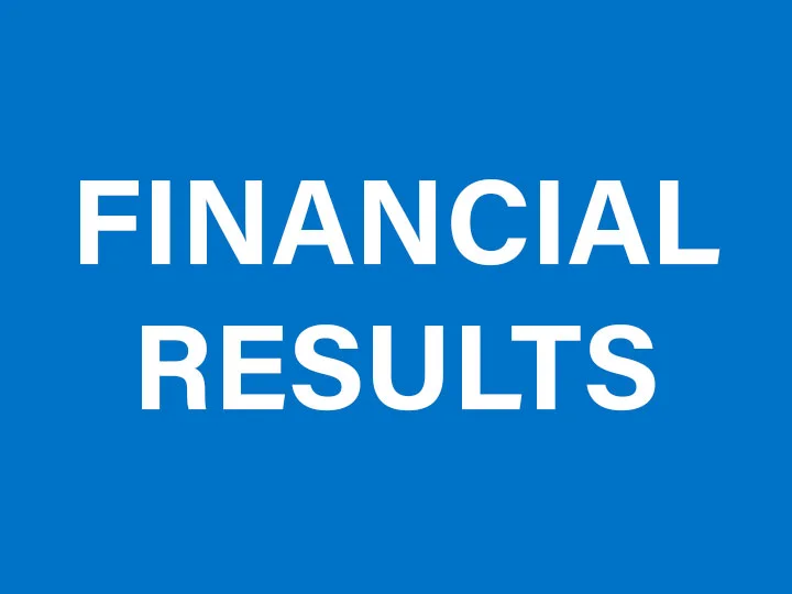 Financial Results